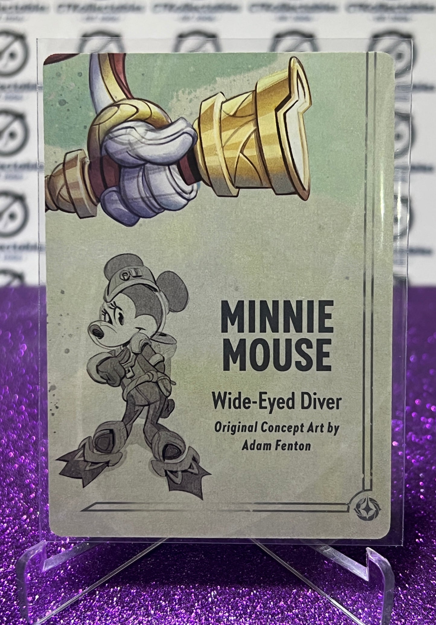 2024 MINNIE MOUSE WIDE-EYED DIVER PUZZLE CARD DISNEY LORCANA RISE OF THE FLOODBORN