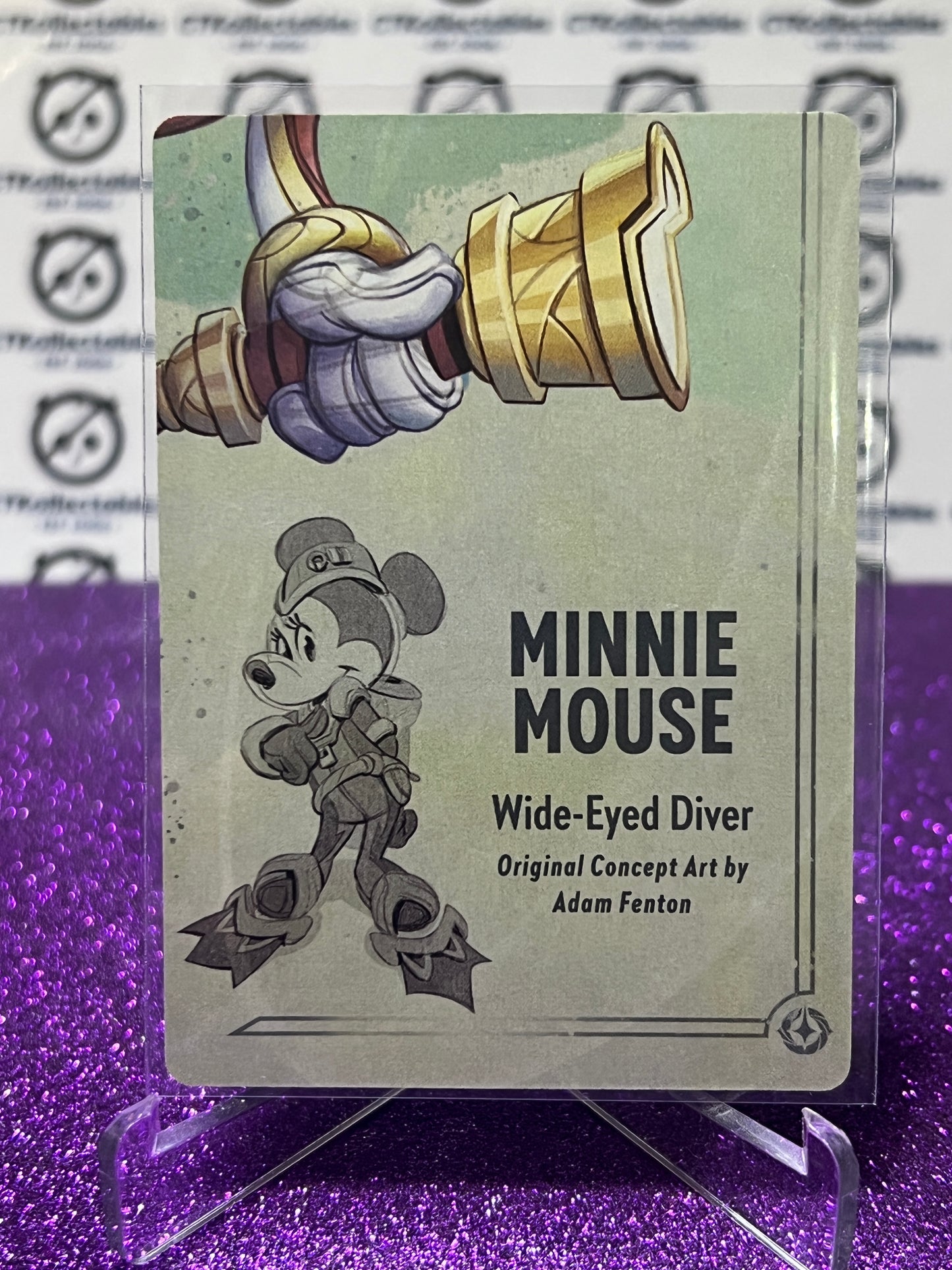 2024 MINNIE MOUSE WIDE-EYED DIVER PUZZLE CARD DISNEY LORCANA RISE OF THE FLOODBORN