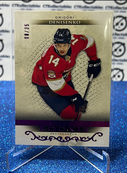 2021-22 UPPER DECK ARTIFACTS GRIGORI DENISENKO # 165 ROOKIE /35 PURPLE FLORIDA PANTHERS HOCKEY CARD