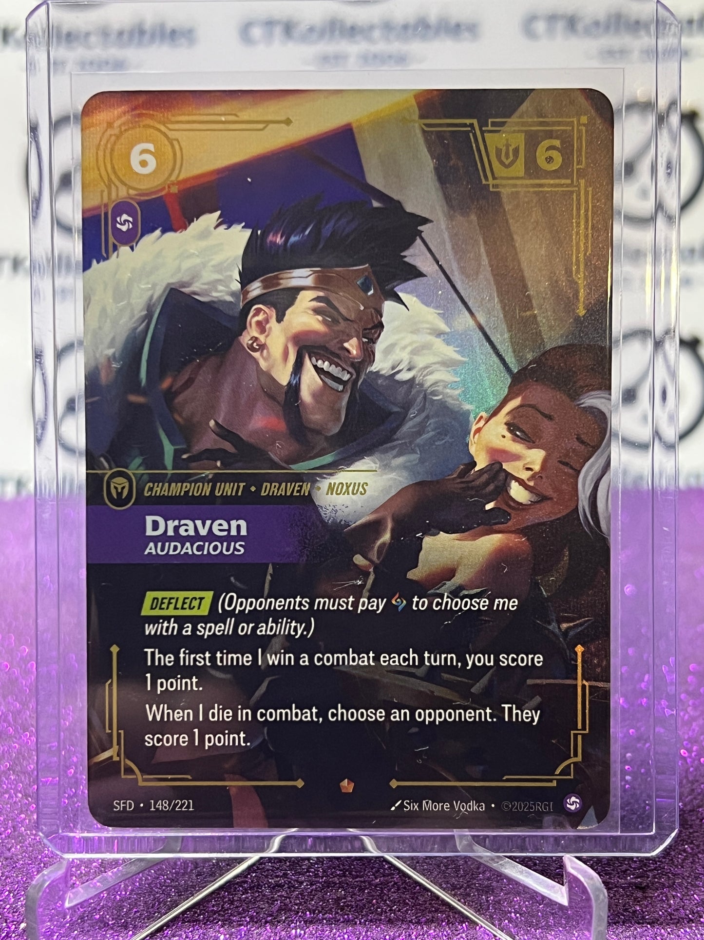 2026 RIFTBOUND LEAGUE OF LEGENDS SPIRITFORGED DRAVEN # 148/221 FOIL TRADING GAME CARD