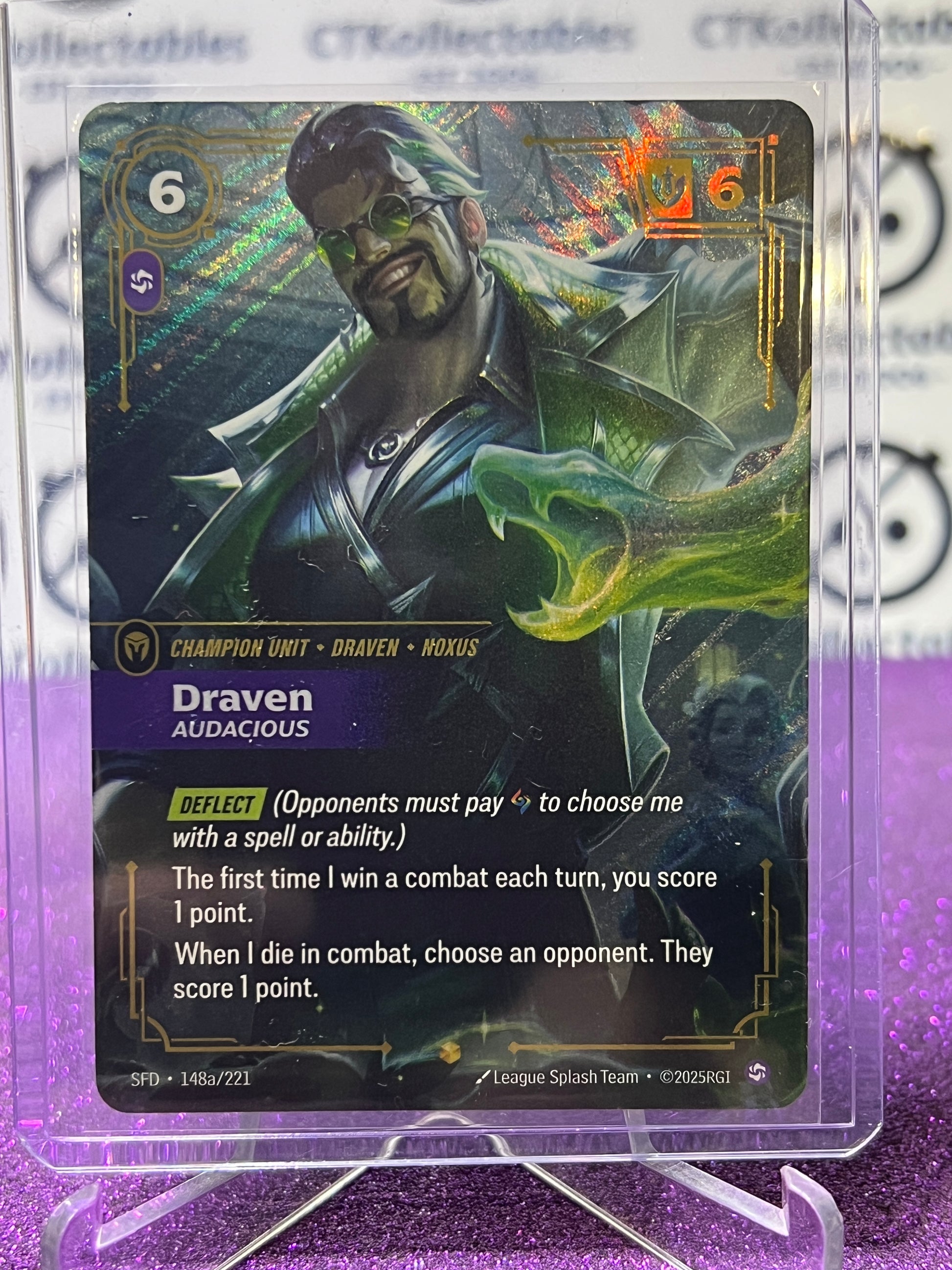 2026 RIFTBOUND LEAGUE OF LEGENDS SPIRITFORGED DRAVEN # 148a/221 FOIL T ...