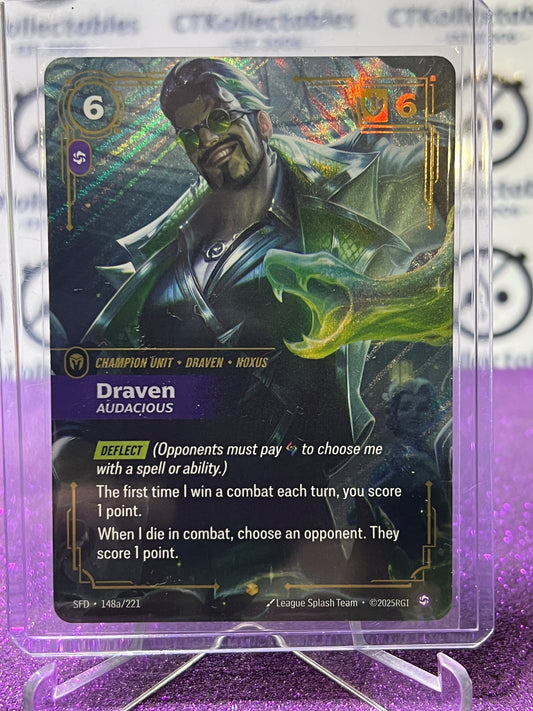 2026 RIFTBOUND LEAGUE OF LEGENDS SPIRITFORGED DRAVEN # 148a/221  FOIL TRADING GAME CARD
