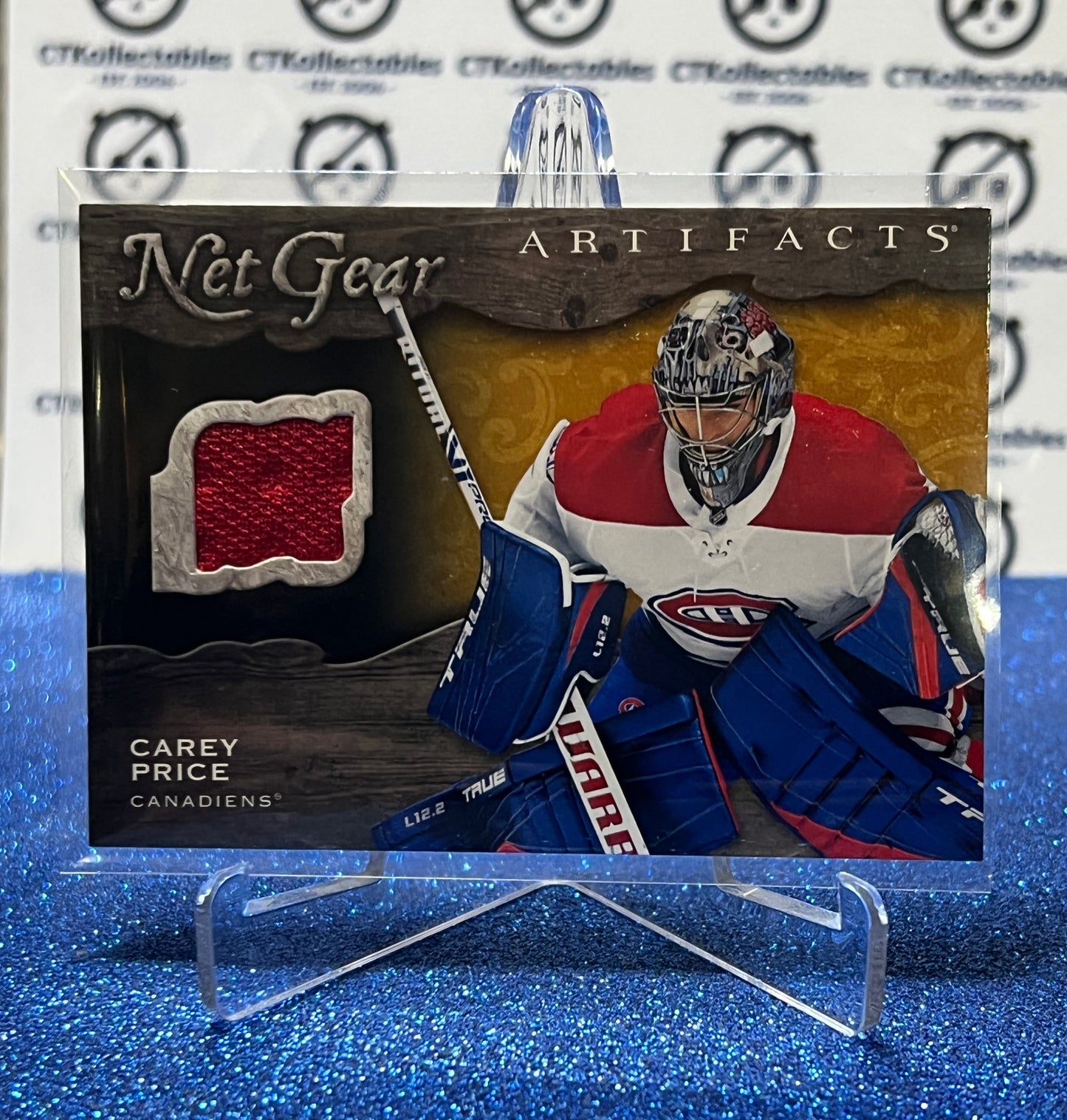 2021-22 UPPER DECK ARTIFACTS CAREY PRICE # NG-CP NET GEAR MONTREAL CANADIENS  HOCKEY CARD