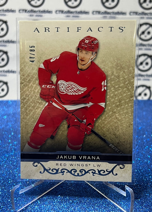 2021-22 UPPER DECK ARTIFACTS JAKUS VRANA # 10 DETROIT RED WINGS 47/85 HOCKEY CARD