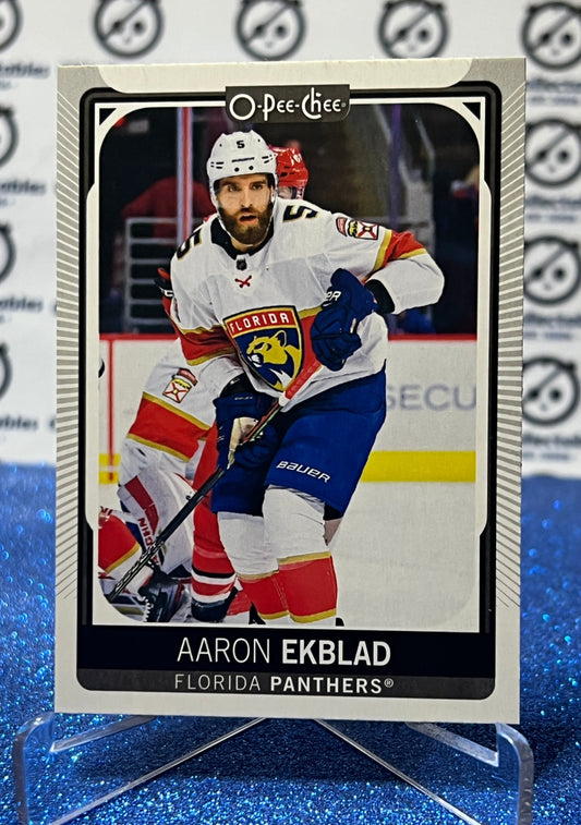 2021-22 O-PEE-CHEE AARON EKBLAD # 57 FLORIDA PANTHERS NHL HOCKEY CARD