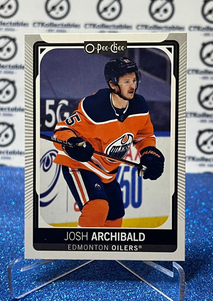 2021-22 O-PEE-CHEE JOSH ARCHIBALD # 246 EDMONTON OILERS HOCKEY CARD