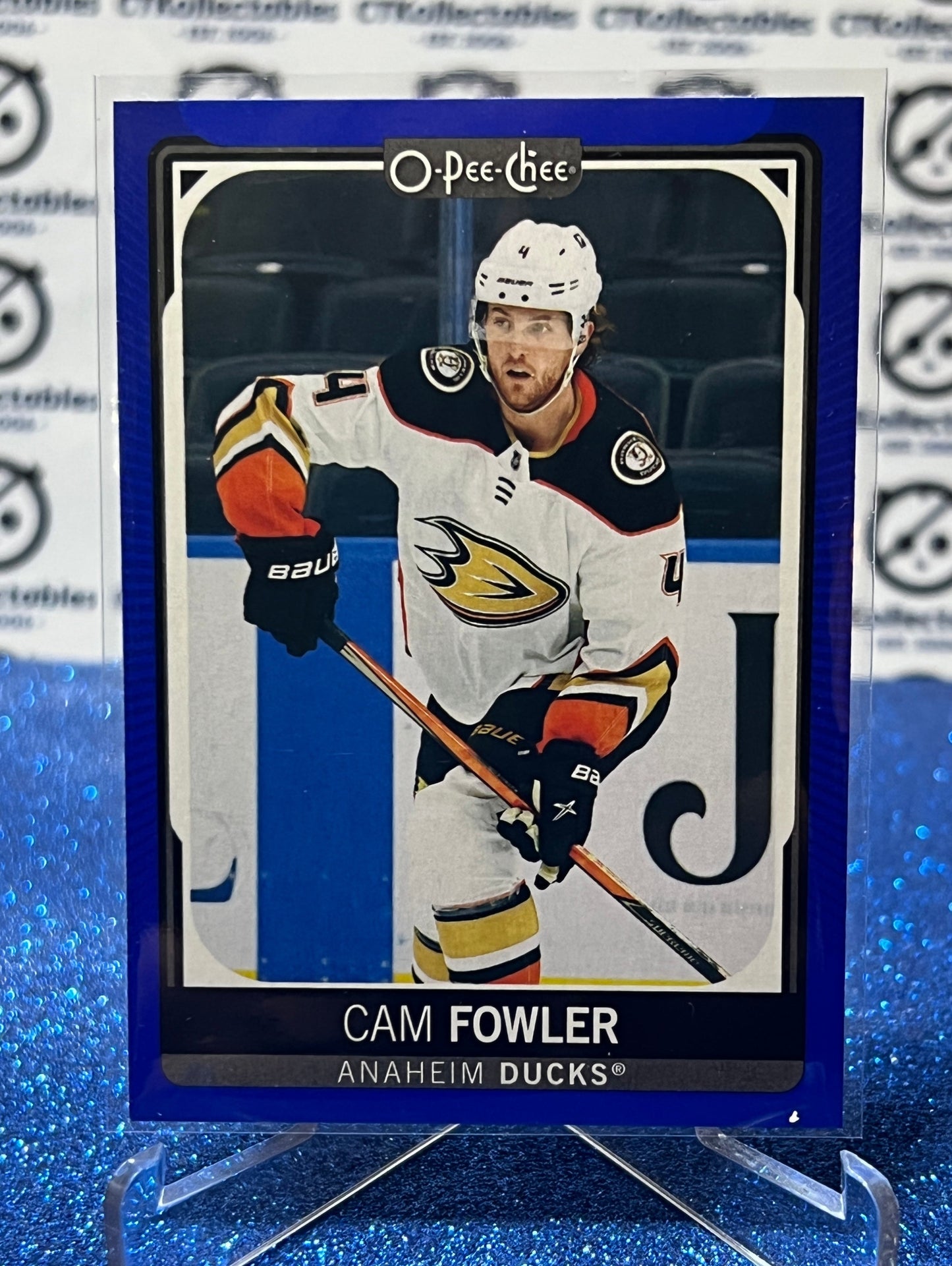 2021-22 O-PEE-CHEE CAM FOWLER # 80 BLUE ANAHEIM DUCKS HOCKEY CARD