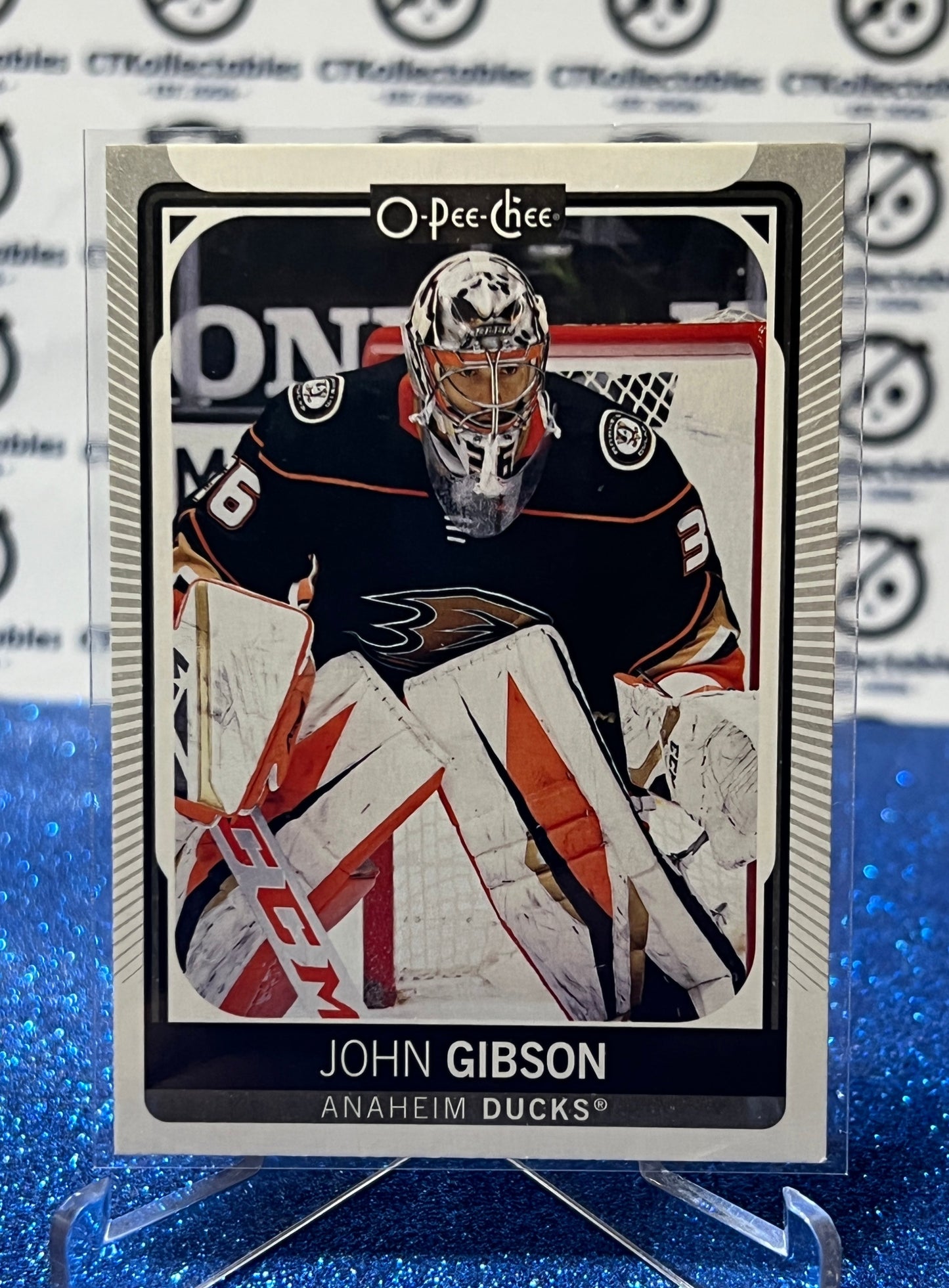 2021-22 O-PEE-CHEE JOHN GIBSON # 17 ANAHEIM DUCKS NHL HOCKEY CARD