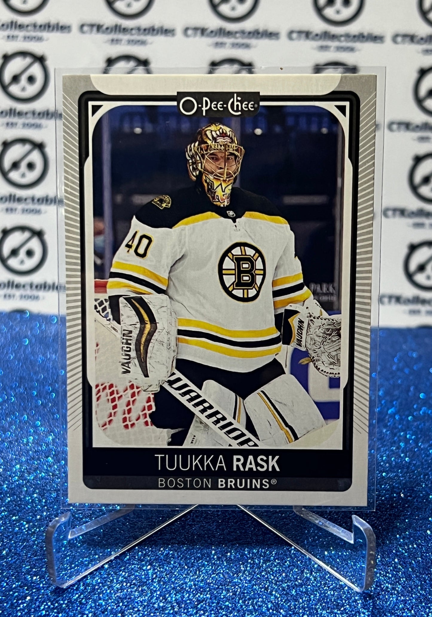 2021-22 O-PEE-CHEE TUUKKA RASK # 86 BOSTON BRUINS NHL HOCKEY CARD