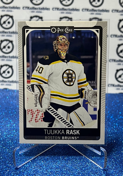 2021-22 O-PEE-CHEE TUUKKA RASK # 86 BOSTON BRUINS NHL HOCKEY CARD
