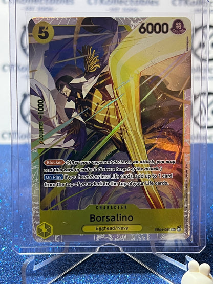 2026 ONE PIECE ADVENTURE ON KAMI'S ISLAND BORSALINO # EB04-058 SR FOIL  TCG CARD