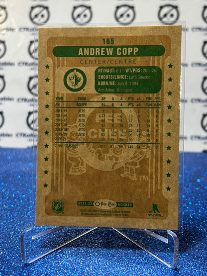 2021-22 O-PEE-CHEE ANDREW COPP # 165 RETRO WINNIPEG JETS NHL HOCKEY CARD