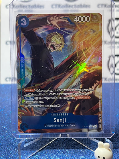 2026 ONE PIECE ADVENTURE ON KAMI'S ISLAND SANJI # OP15-047 R* FOIL TCG CARD