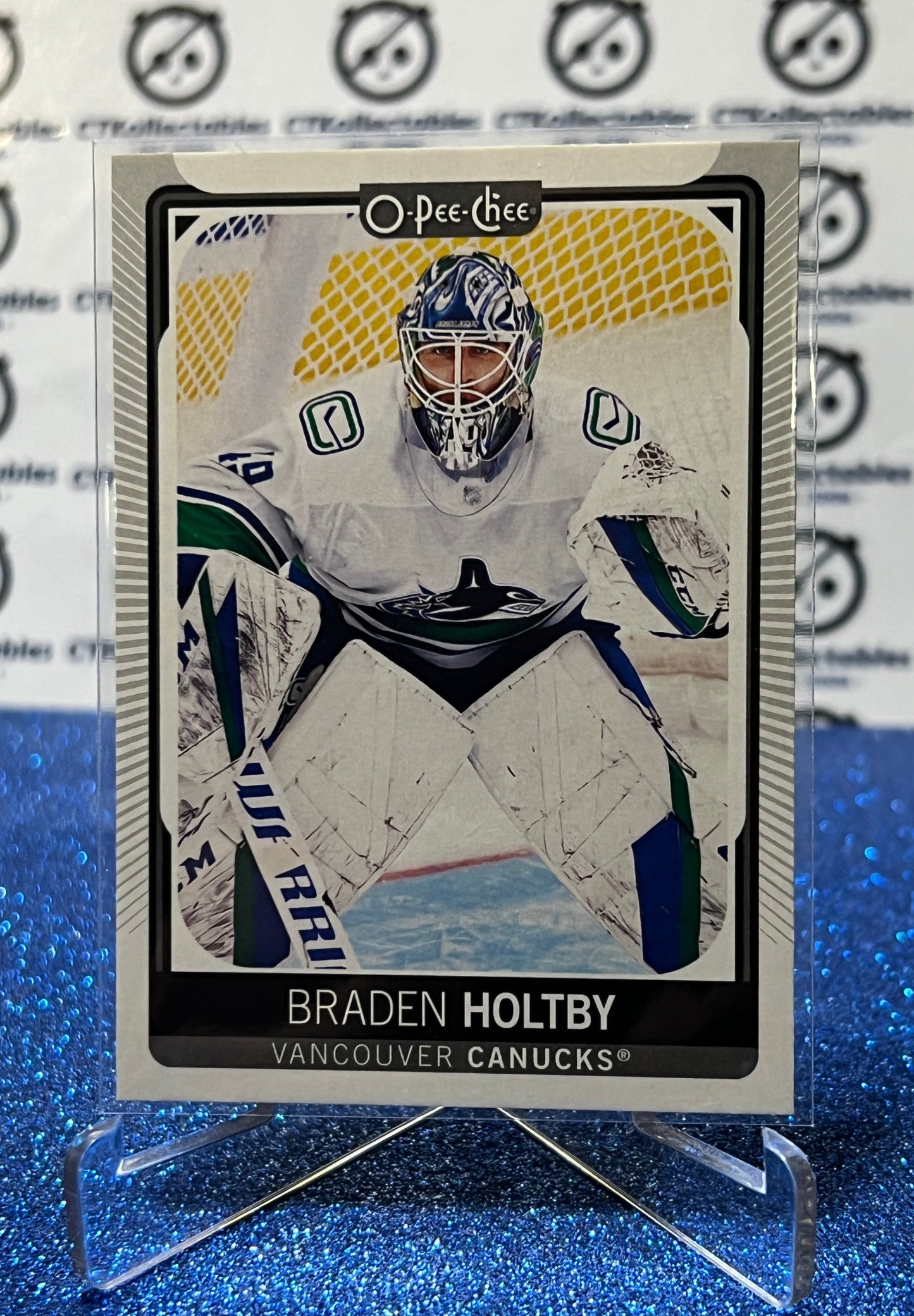 2021-22  O-PEE-CHEE BRADEN HOLTBY # 59 VANCOUVER CANUCKS NHL HOCKEY TRADING CARD