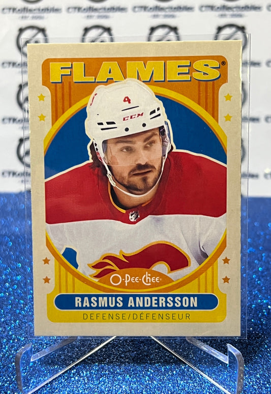 2021-22  O-PEE-CHEE RASMUS ANDERSSON # 222 RETRO CALGARY FLAMES NHL HOCKEY TRADING CARD