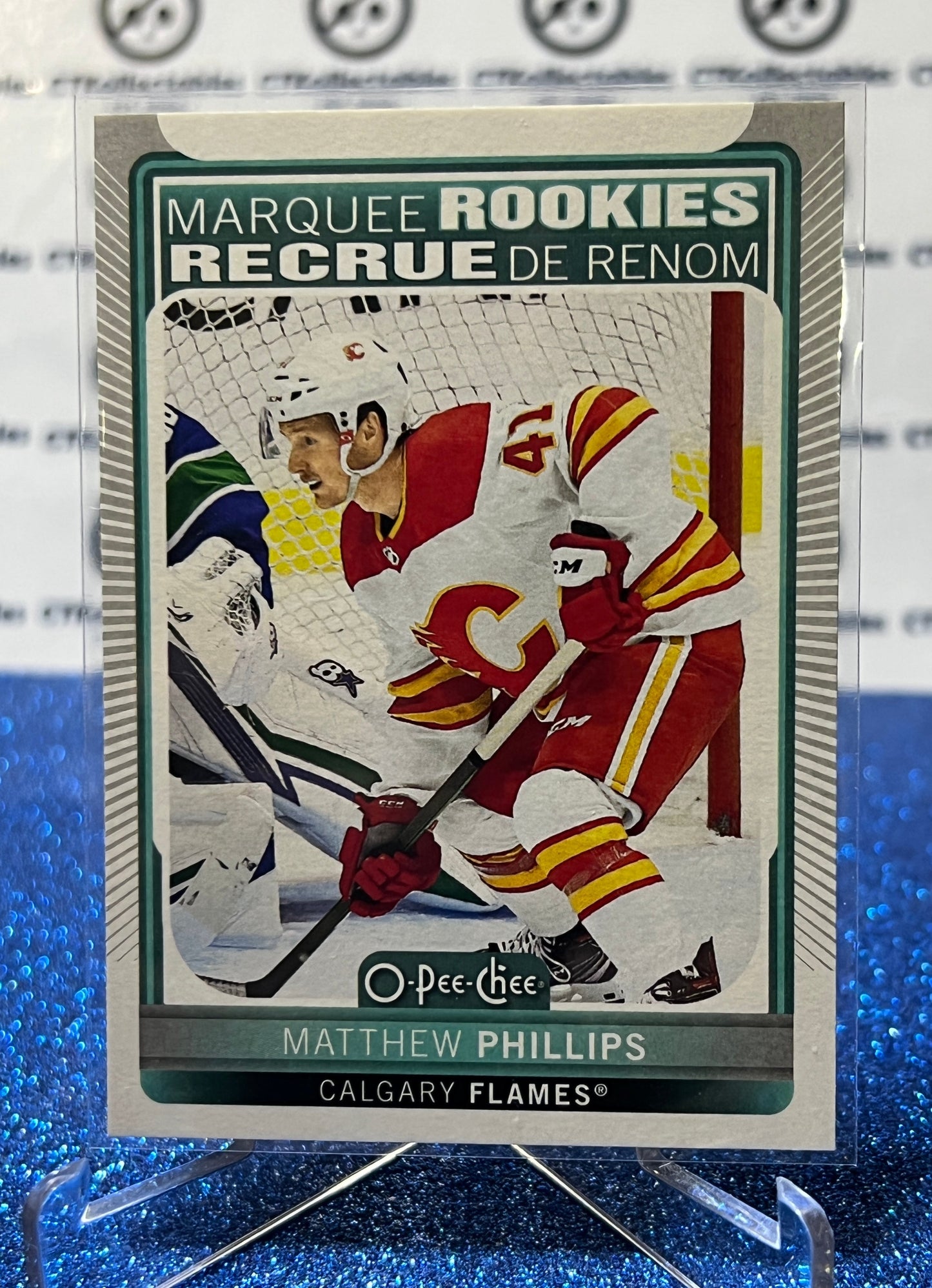 2021-22  O-PEE-CHEE MATTHEW PHILLIPS # 633 MARQUEE ROOKIE CALGARY FLAMES NHL HOCKEY TRADING CARD