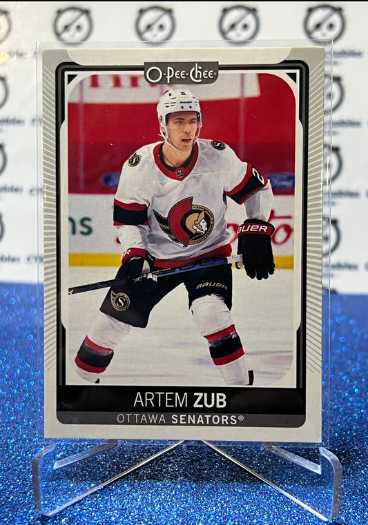 2021-22  O-PEE-CHEE ARTEM ZUB # 299 ROOKIE OTTAWA SENATORS NHL HOCKEY TRADING CARD