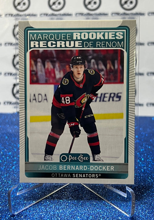 2021-22  O-PEE-CHEE JACOB BERNARD-DOCKER # 528 MARQUEE ROOKIE OTTAWA SENATORS NHL HOCKEY TRADING CARD