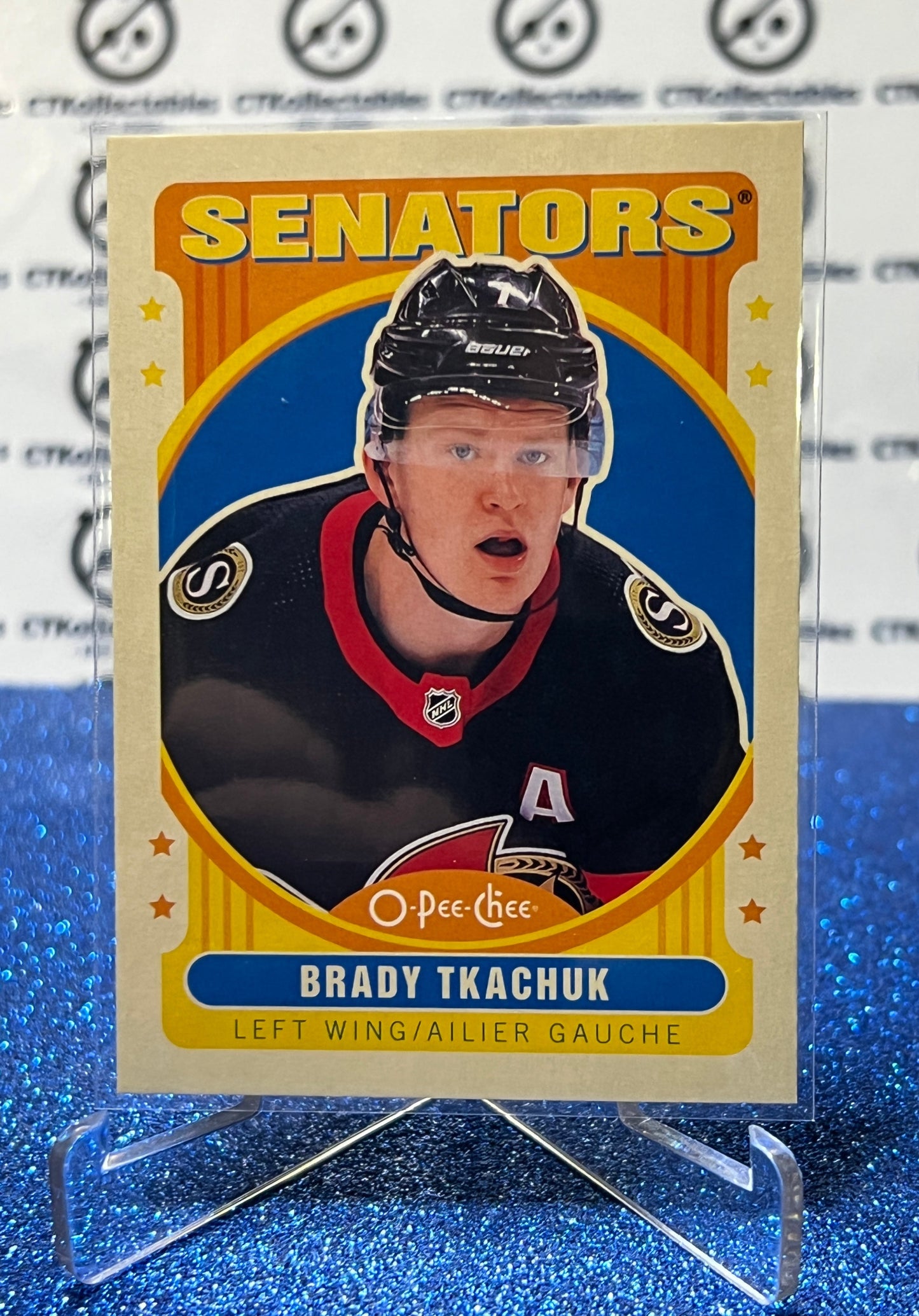 2021-22  O-PEE-CHEE BRADY TKACHUK # 339 RETRO OTTAWA SENATORS NHL HOCKEY TRADING CARD