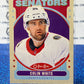 2021-22  O-PEE-CHEE COLIN WHITE # 55 RETRO OTTAWA SENATORS NHL HOCKEY TRADING CARD