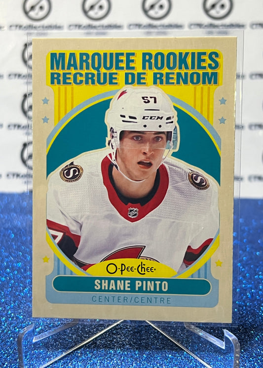 2021-22  O-PEE-CHEE SHANE PINTO # 530 MARQUEE ROOKIE RETRO OTTAWA SENATORS NHL HOCKEY TRADING CARD