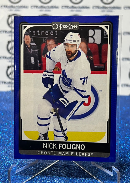 2021-22  O-PEE-CHEE NICK FOLIGNO # 439 BLUE TORONTO MAPLE LEAFS NHL HOCKEY TRADING CARD