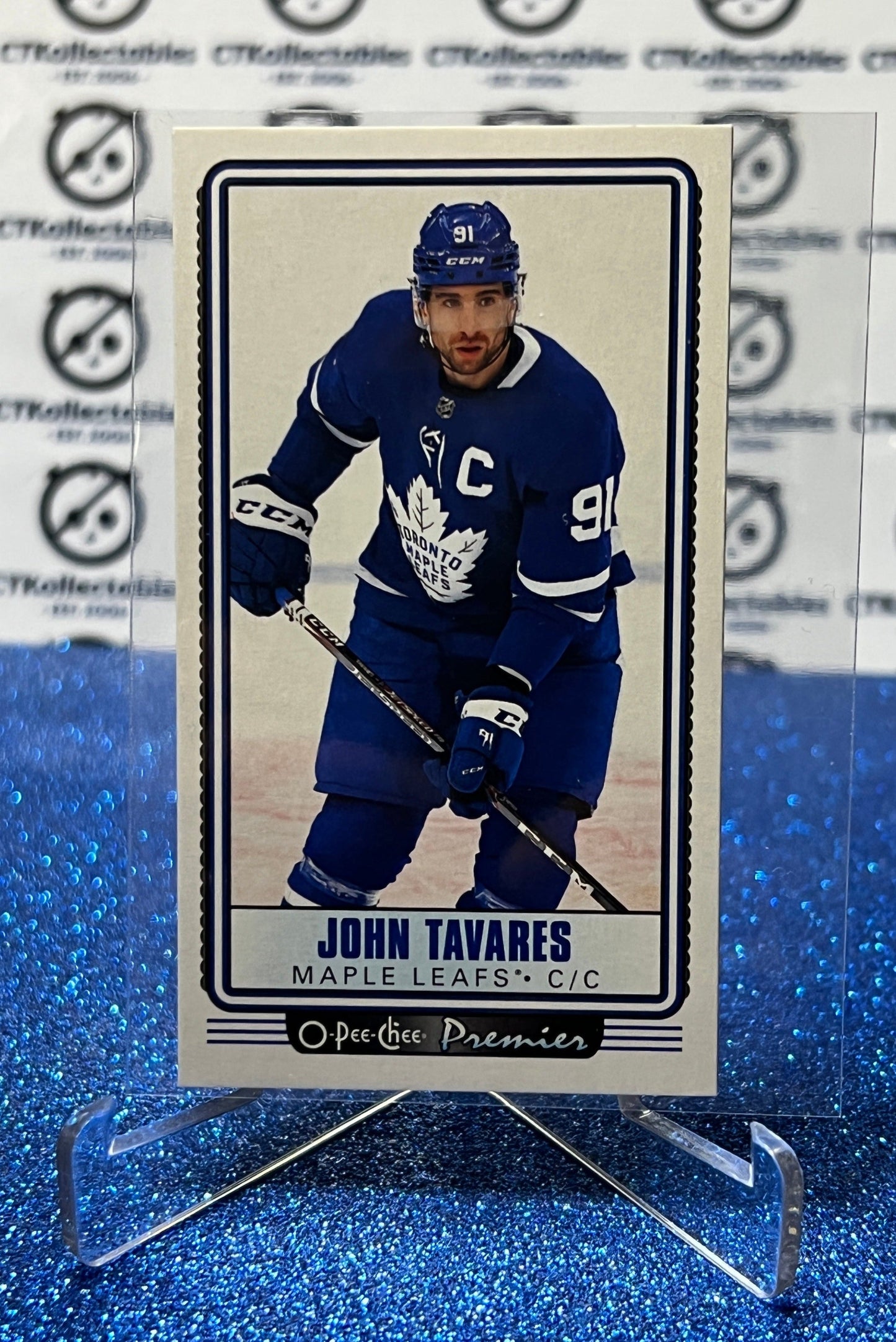 2021-22  O-PEE-CHEE PREMIER JOHN TAVARES # P-8 TALLBOYS TORONTO MAPLE LEAFS NHL HOCKEY TRADING CARD