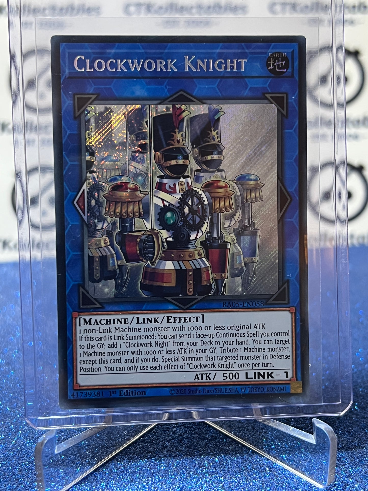 YU-GI-OH! RARITY COLLECTION CLOCKWORK KNIGHT # RAO5-EN058 ULTRA STARLIGHT RARE 1ST EDITION TCG CARD