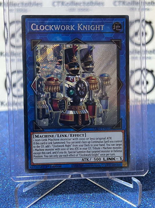 YU-GI-OH! RARITY COLLECTION CLOCKWORK KNIGHT # RAO5-EN058 ULTRA STARLIGHT RARE 1ST EDITION TCG CARD