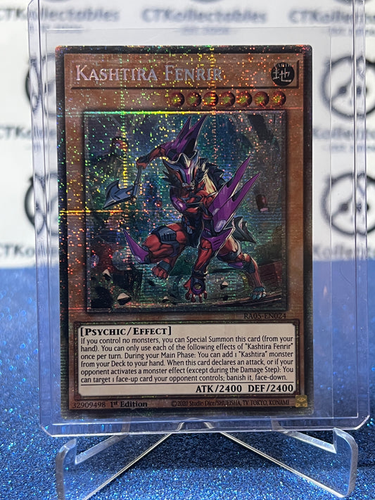 YU-GI-OH! RARITY COLLECTION KASHTIRA FENRIR # RAO5-EN024 PRISMATIC STARLIGHT RARE 1ST EDITION TCG CARD