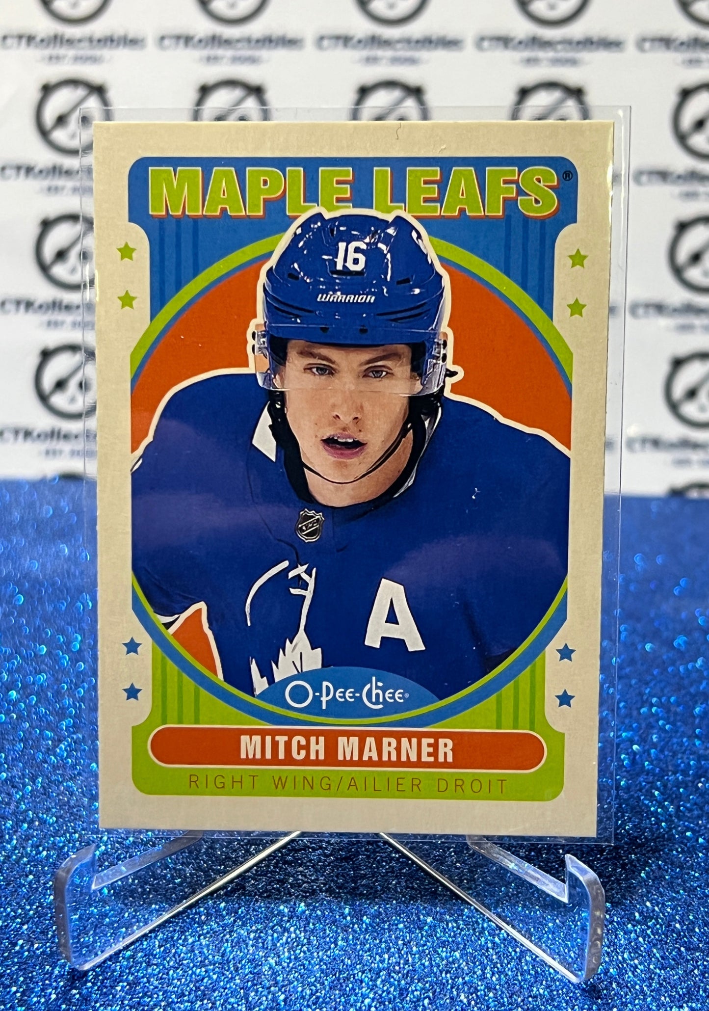 2021-22  O-PEE-CHEE MITCH MARNER  # 498 RETRO TORONTO MAPLE LEAFS NHL HOCKEY TRADING CARD