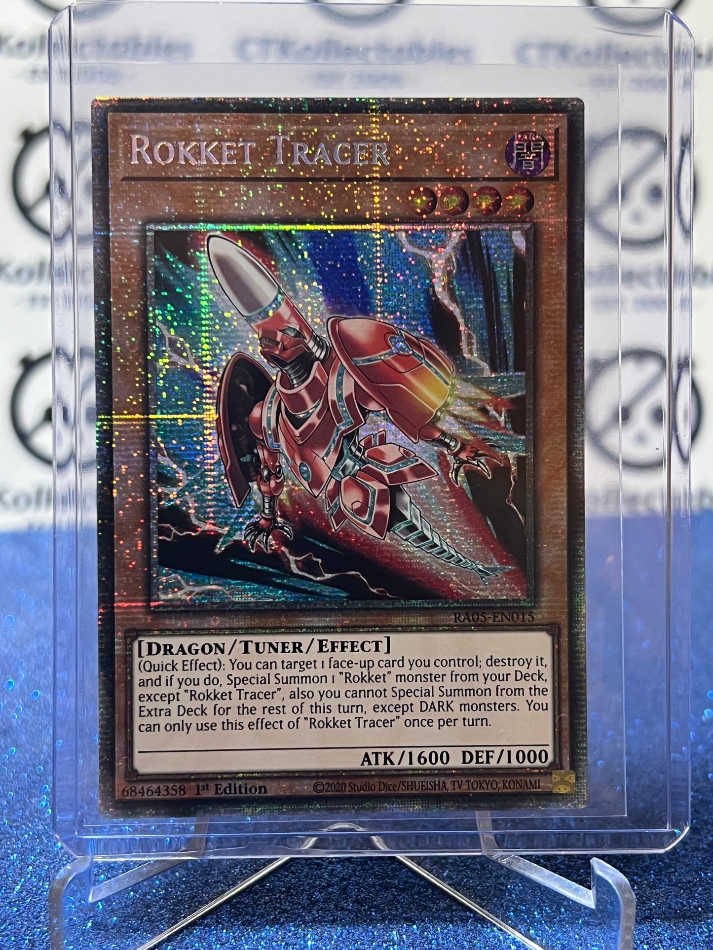 YU-GI-OH! RARITY COLLECTION ROKKET TRACER # RAO5-EN015 STARLIGHT PRISMATIC RARE 1ST EDITION TCG CARD
