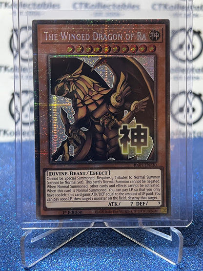 YU-GI-OH! RARITY COLLECTION THE WINGED DRAGON OF RA # RAO5-EN130 SECRET PRISMATIC 1ST EDITION TCG CARD