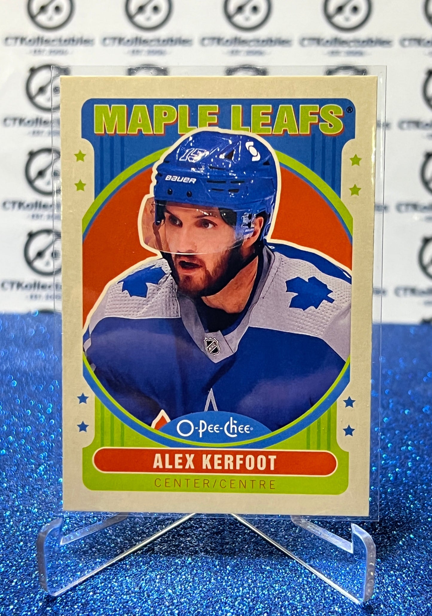 2021-22  O-PEE-CHEE ALEX KERFOOT # 434 RETRO TORONTO MAPLE LEAFS NHL HOCKEY TRADING CARD