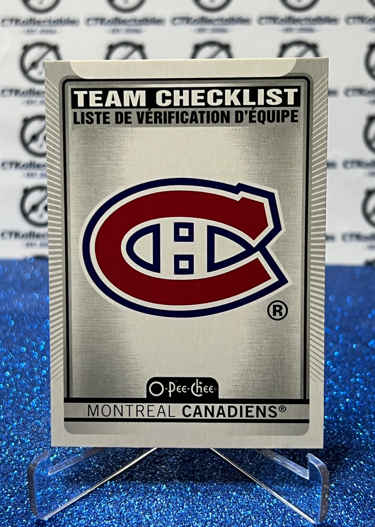 2021-22  O-PEE-CHEE TEAM CHECKLIST # 566 MONTREAL CANADIENS NHL HOCKEY TRADING CARD