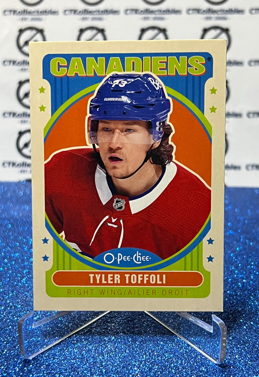 2021-22  O-PEE-CHEE TYLER TOFFOLI # 481 RETRO MONTREAL CANADIENS NHL HOCKEY TRADING CARD