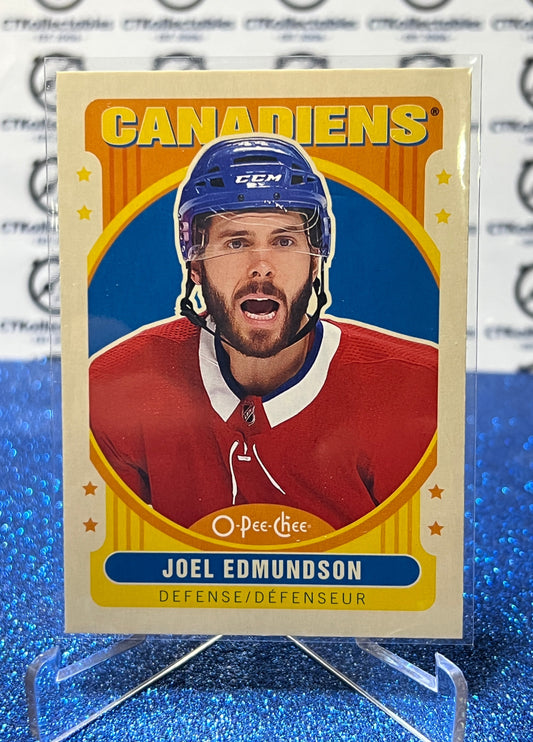 2021-22  O-PEE-CHEE JOEL EDMUNDSON # 371 RETRO MONTREAL CANADIENS NHL HOCKEY TRADING CARD