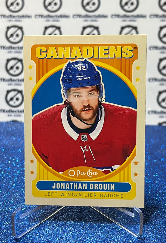 2021-22 O-PEE-CHEE JONATHAN DROUIN # 210 RETRO MONTREAL CANADIENS HOCKEY CARD