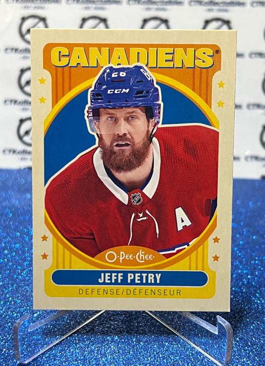 2021-22 O-PEE-CHEE JEFF PETRY # 253 RETRO MONTREAL CANADIENS HOCKEY CARD