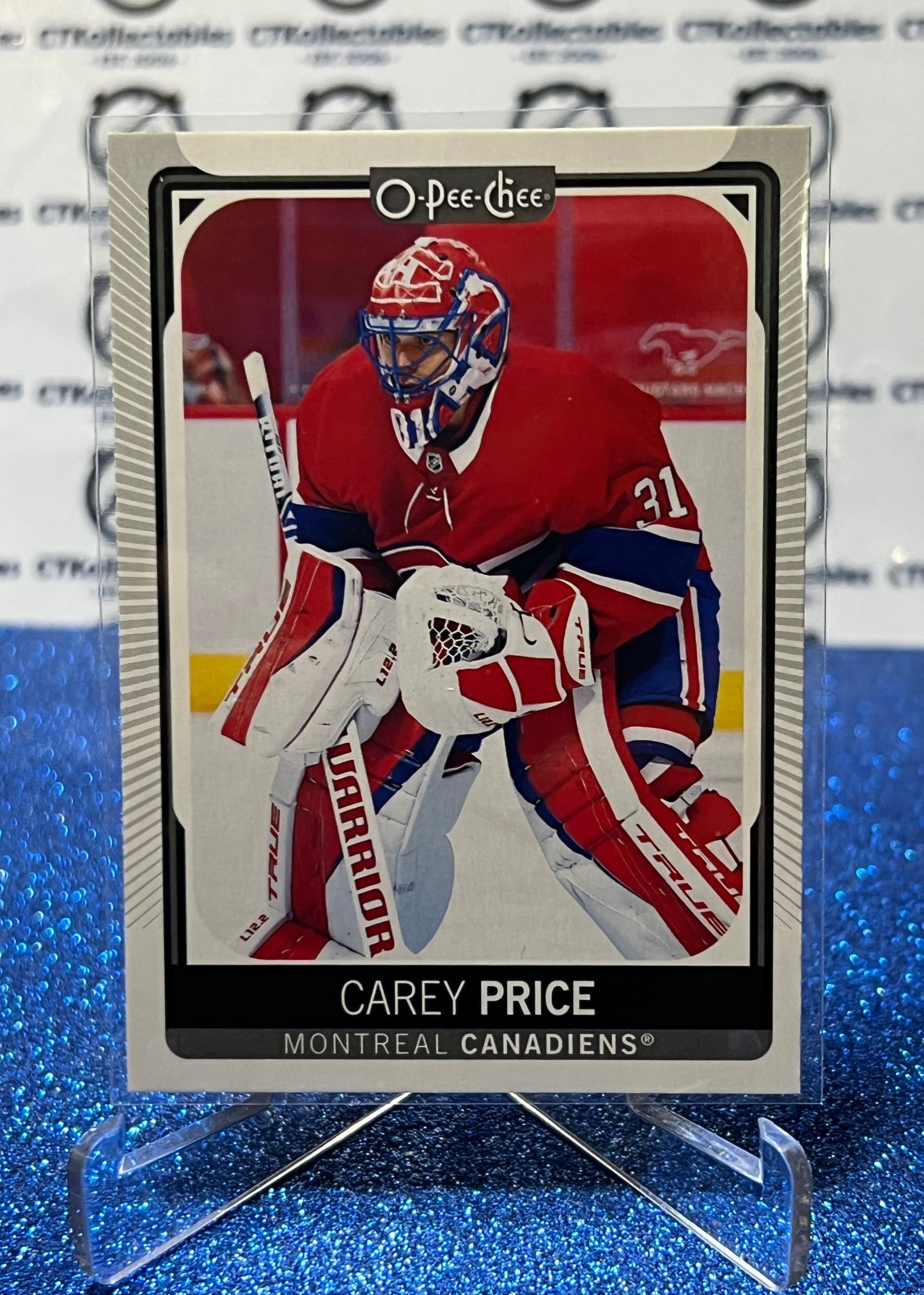 2021-22 O-PEE-CHEE CAREY PRICE # 10  MONTREAL CANADIENS HOCKEY CARD