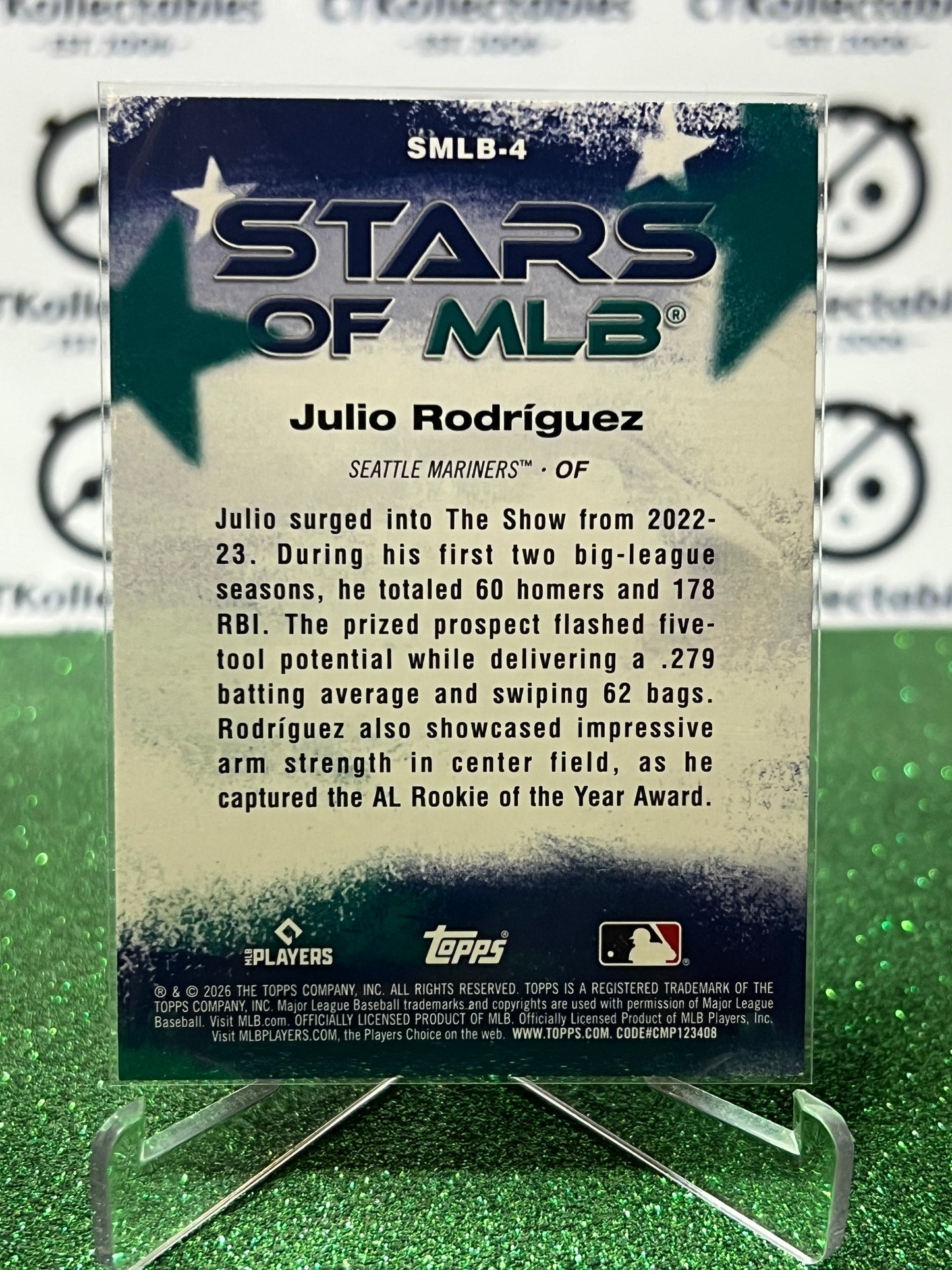 2026 TOPPS 75 JULIO RODRIGUEZ # SMLB-4 STARS OF MLB SEATTLE MARINERS BASEBALL CARD