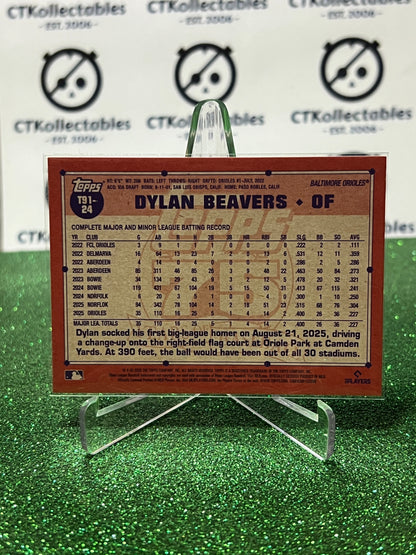 2026 TOPPS  75 DYLAN BEAVERS # T91-24 RC BALTIMORE ORIOLES BASEBALL CARD