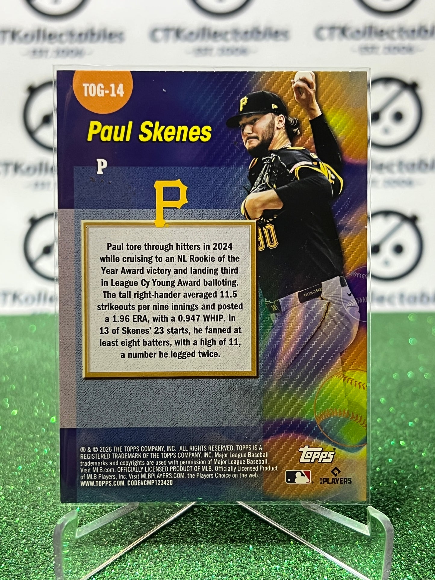 2026 TOPPS 75 PAUL SKENES # TOG-14 TITANS OF THE GAME PITTSBURGH PIRATES BASEBALL CARD