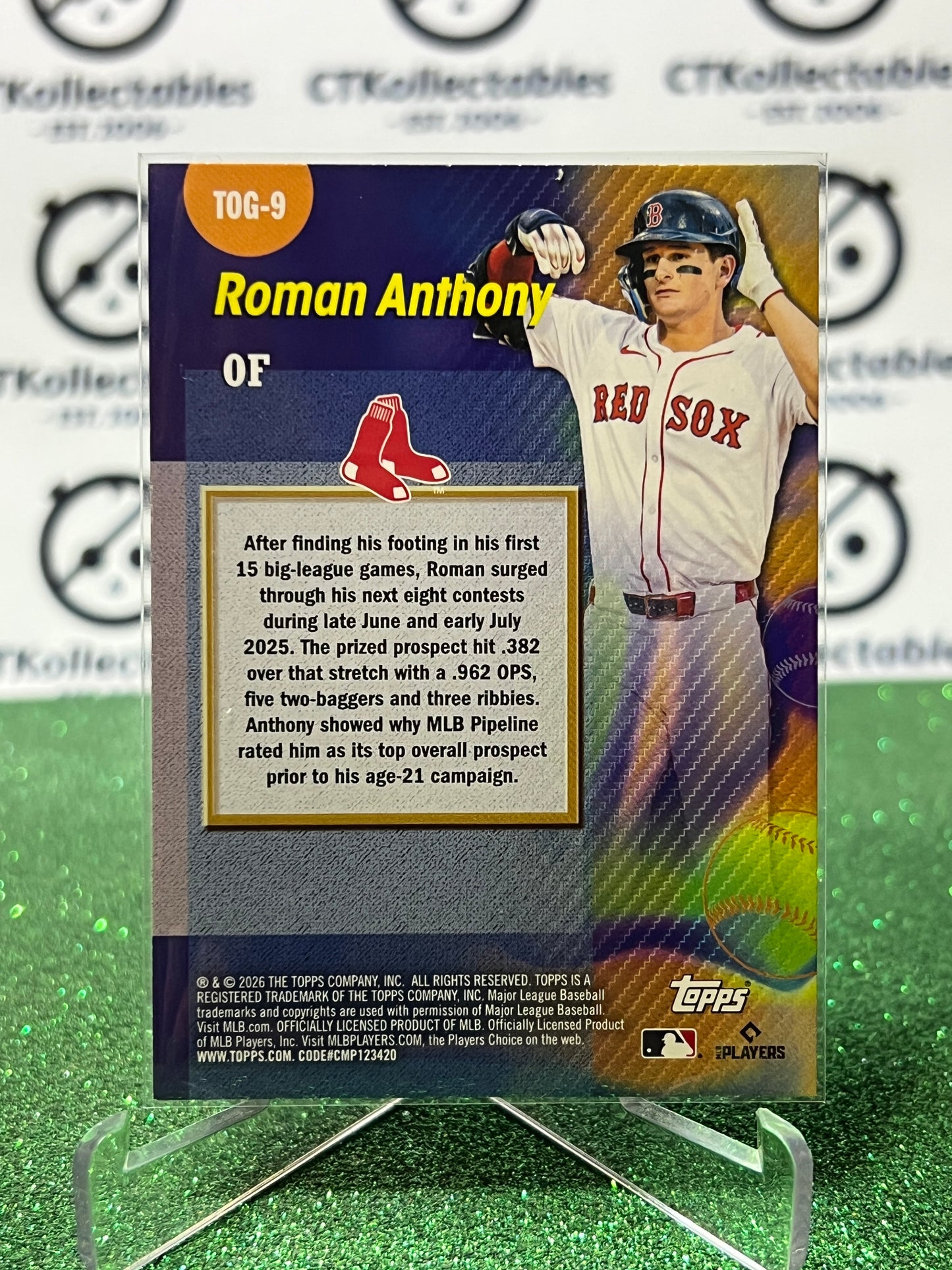 2026 TOPPS 75 ROMAN ANTHONY # TOG-9 RC TITANS OF THE GAME BOSTON RED SOX  BASEBALL CARD