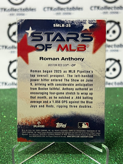 2026 TOPPS 75 ROMAN ANTHONY # SMLB-25 RC STARS OF MLB BOSTON RED SOX  BASEBALL CARD