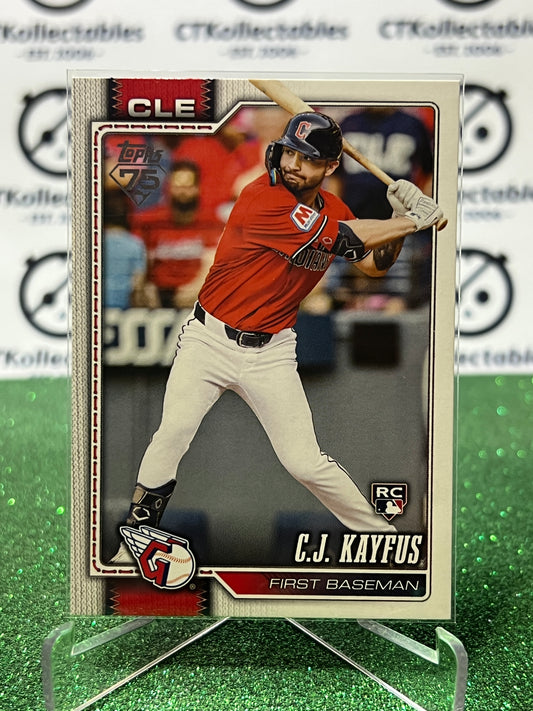 2026 TOPPS 75 C.J. KAYFUS # 35 RC CLEVELAND GUARDIANS BASEBALL CARD