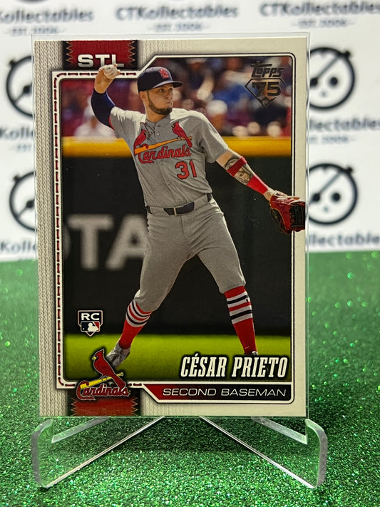 2026 TOPPS 75 CESAR PRIETO # 95 ST. LOUIS CARDINALS BASEBALL CARD