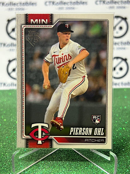 2026 TOPPS 75 PIERSON OHL # 321 RC MINNESOTA TWINS BASEBALL CARD
