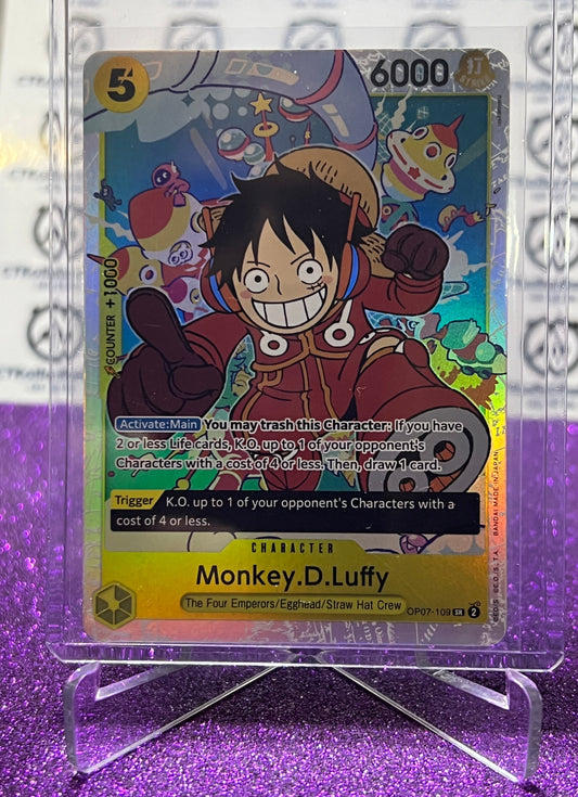 2024 ONE PIECE MONKEY.D.LUFFY # OP07-109 SR 500 YEARS IN THE FUTURE CARD