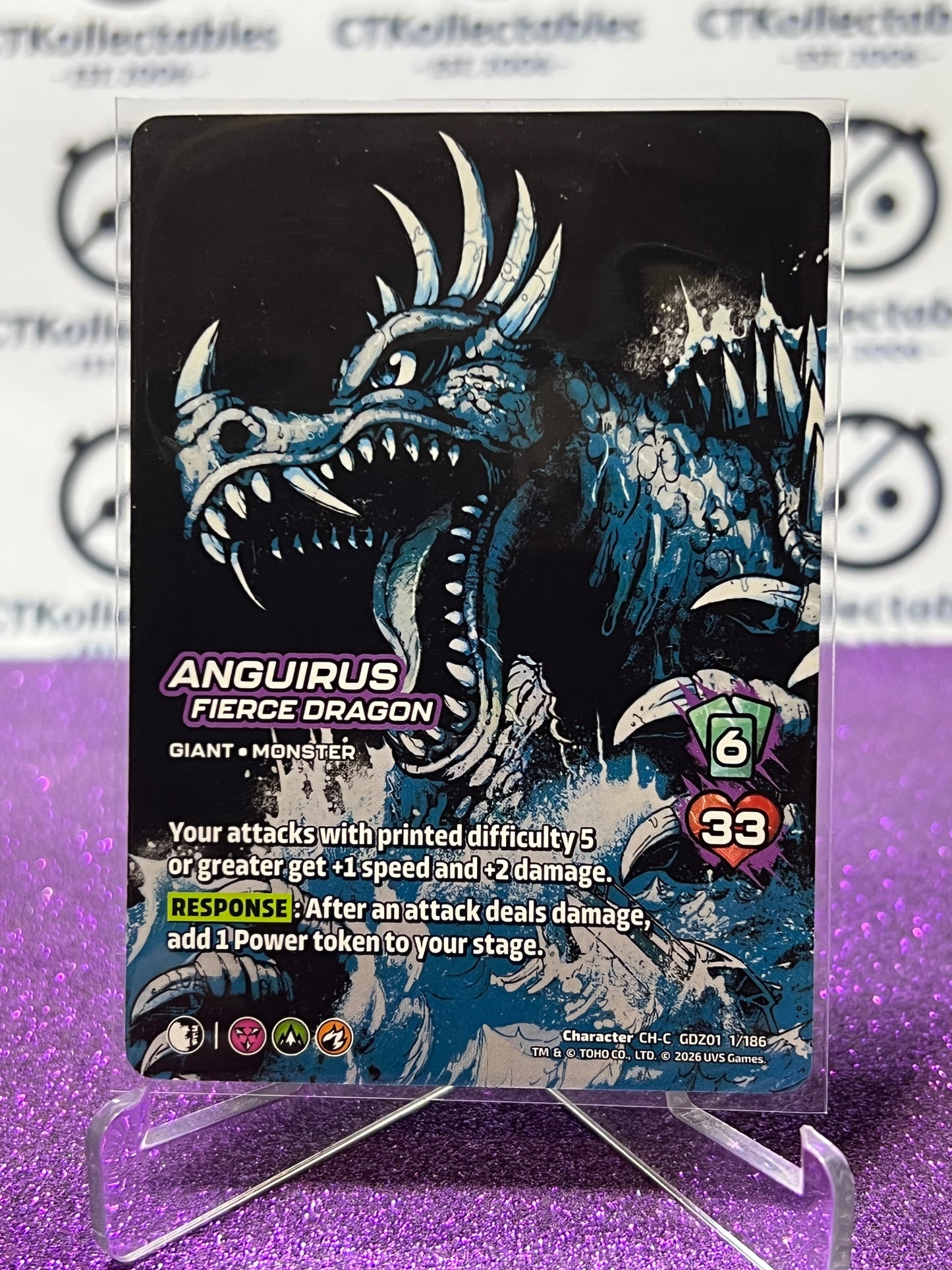 2026 UNIVERSUS ANGUIRUS  # CH-C GDZ01 1/186 NON-FOIL GAME TRADING CARD